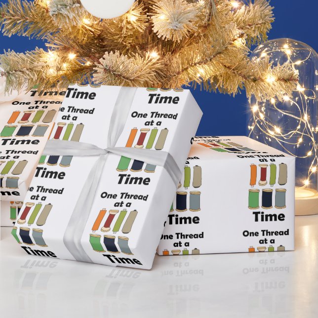 Spools Of Thread One Thread At A Time  Wrapping Paper (Holidays)