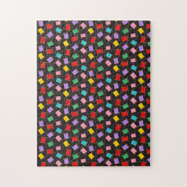 Spools Sewing Threads Black Dressmaker Seamstress Jigsaw Puzzle (Vertical)