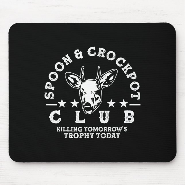 Spoon And Crockpot Club Tomorrow's Trophy Deer Hun Mouse Mat (Front)