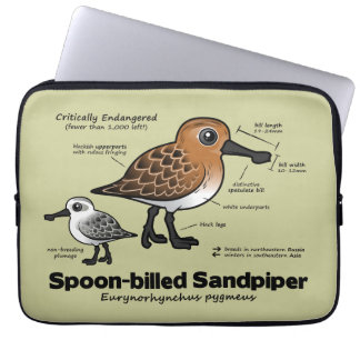 Spoon-billed Sandpiper Statistics Laptop Sleeve