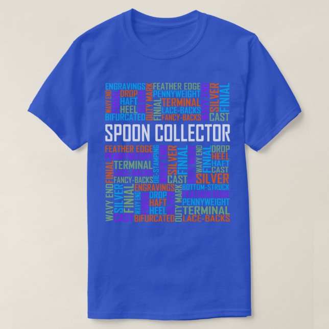 Spoon Collector Words T-Shirt (Design Front)
