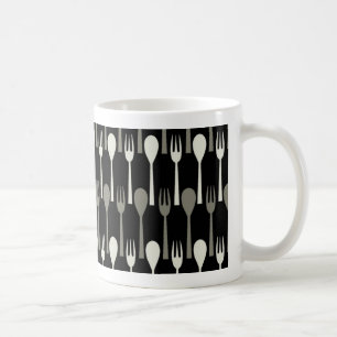 Spoon & Fork - black Bug Coffee Mug
