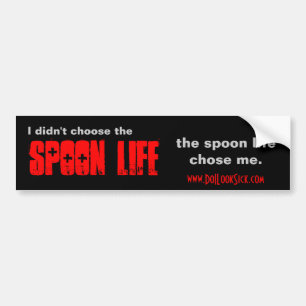 Spoon Life/Thug Life Bumper Sticker