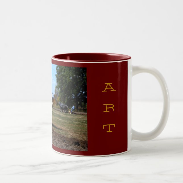 Spoon River Days 2008 Art Two-Tone Coffee Mug (Right)