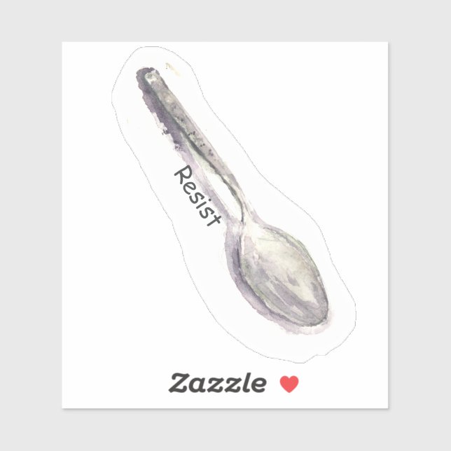 Spoon - Watercolor Sticker (Sheet)