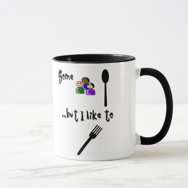 Spoon You? Fork You! Mug (Right)