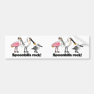 Spoonbills Rock! Bumper Sticker