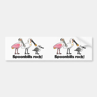 Spoonbills Rock! Bumper Sticker