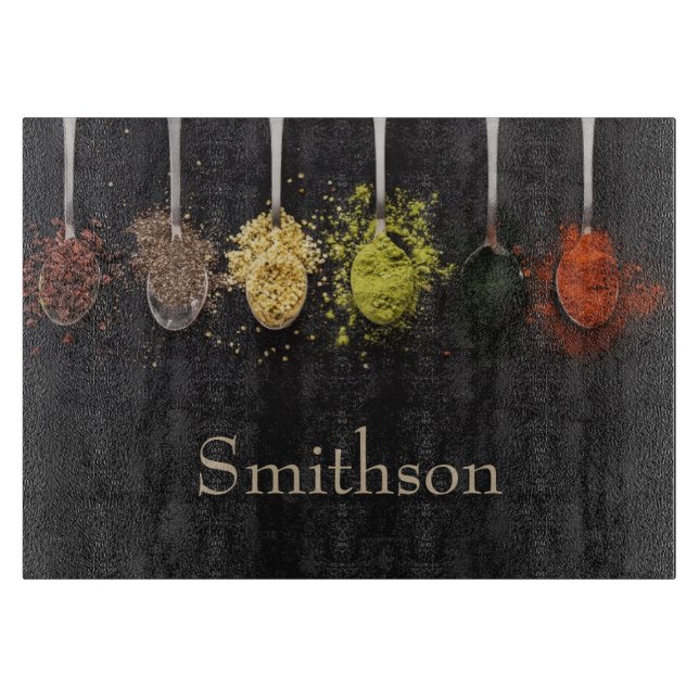 Spoonful of Spices Cutting Board (Front)