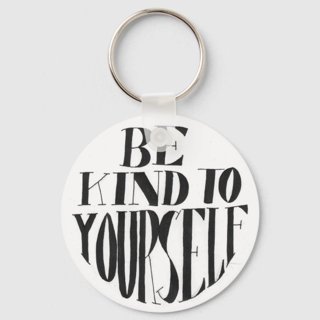 Spoonie-Be Kind to Yourself keyring-ChronicIllness Key Ring (Front)