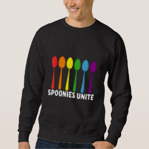 Spoonies Unite Life With Pain And Pun Fan Sweatshirt