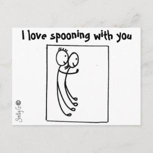 Spooning Love Postcards
