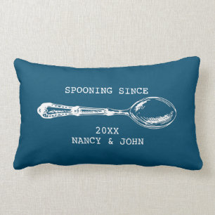 Spooning Since Funny master bedroom wedding gift Lumbar Cushion
