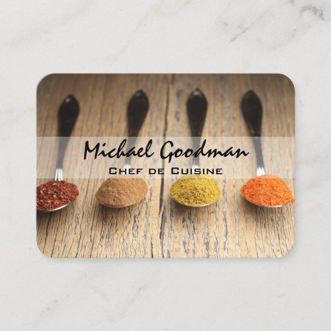 Spoons & Spices Business Card (Front)