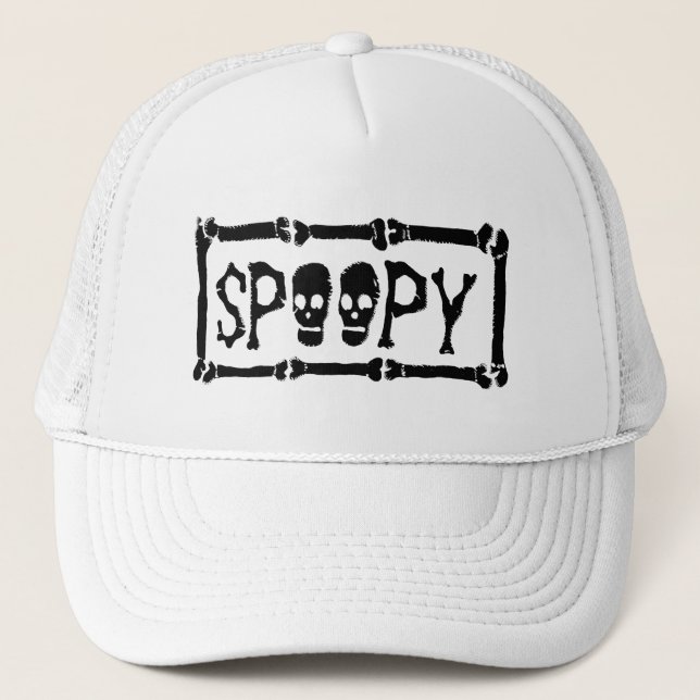 SPOOPY Halloween Costume Trucker Hat (Front)
