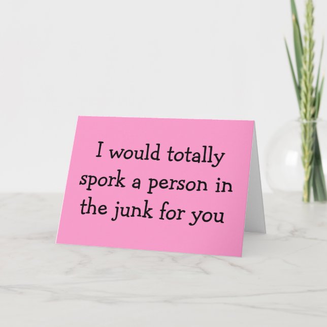 Spork a person card (Front)