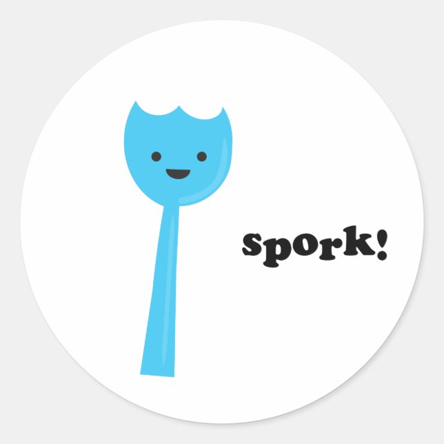 Spork! Classic Round Sticker (Front)
