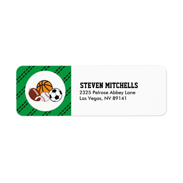 Sport All Star Birthday Baby Shower Party (Front)