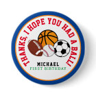 Sport All Star Party Thank You Favour Tag