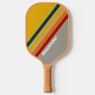 Sport Aurora Arcade Striped with Name Pickleball Paddle