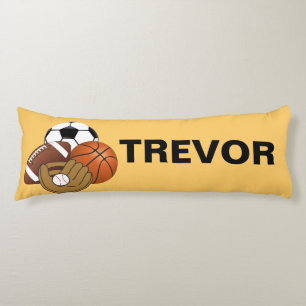 Sport Balls Body Pillow