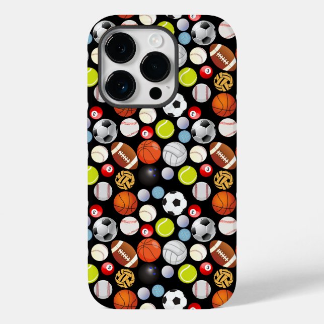 Sport Balls Pattern Case-Mate iPhone Case (Back)