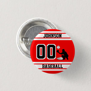 Sport Baseball - Catcher - Create Your Own 3 Cm Round Badge