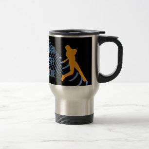 Sport Baseball Orange Blue Black Mug