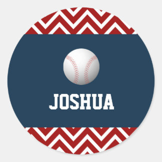 Sport baseball theme boy birthday sticker