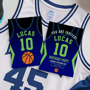 Sport Basketball Birthday Invitation 