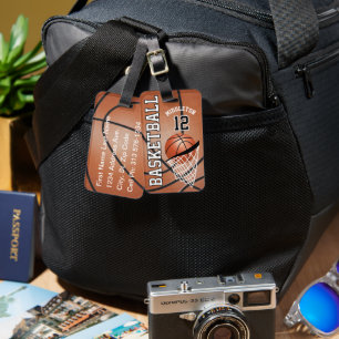 Sport Basketball 🏀    DIY Text Luggage Tag