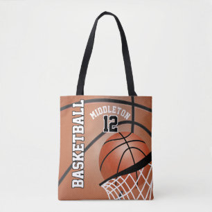 Sport Basketball DIY Text Tote Bag