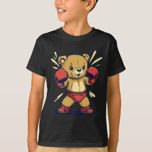 Sport Bear Outfit For And Boxing Gloves Lovers  T-Shirt