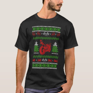 Sport Bike Motorcycle Rider Ugly Christmas Sweater
