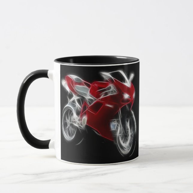 Sport Bike Racing Motorcycle Mug (Left)