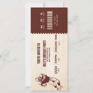 Sport birthday invitation 