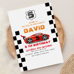 Sport | Car 5th Boy Birthday Party Invitation<br><div class="desc">Red sport car Birthday Invitation Template is perfect for boy's birthday party. Cars themed invite is full of fun and cute design elements like,  colourful watercolor and gold dust (imitation of gold- digital image) more. Kids birthdays are special,  and this invite can help it make a memorable birthday party.</div>