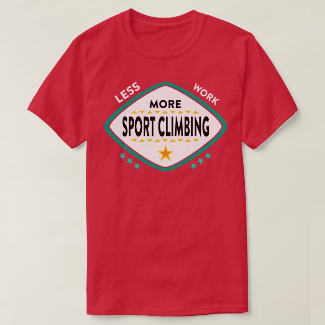 Sport Climbing 2 T-Shirt (Design Front)