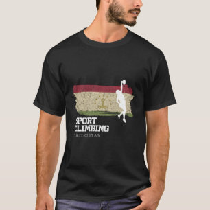 Sport Climbing Tajikistan Climber Bolted Climbing T-Shirt