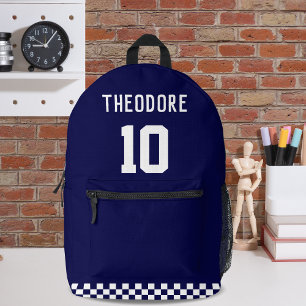 Sport Custom Personalized Player Name and Number  Printed Backpack