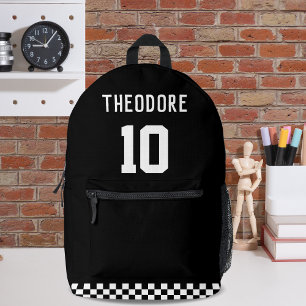 Sport Custom Personalized Player Name and Number  Printed Backpack