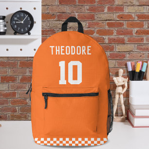 Sport Custom Personalized Player Name and Number  Printed Backpack