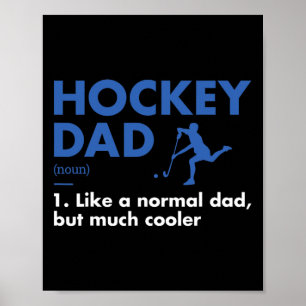 Sport Dad Definition Hockey Poster