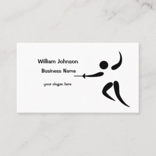 Sport Fencing Fencer  Business Card