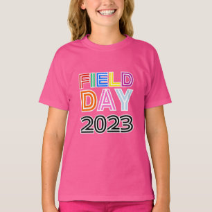 Sport Field day Red green yellow blue colour Team T-Shirt