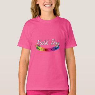 Sport Field day Red green yellow blue colour Team  T-Shirt