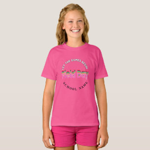 Sport Field day Red green yellow blue colour Team T-Shirt