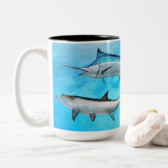 Sport Fisherman Offshore Deep Sea Fish Mug (With Donut)
