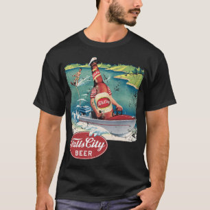 Sport Fishing Boat and Capt T-Shirt