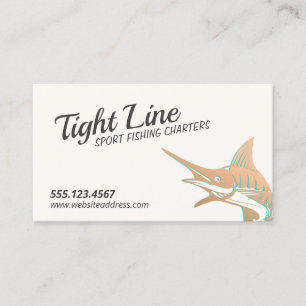 Sport Fishing Charters Marlin Business Card